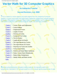 Vector Math for 3D Computer Graphics - Interactive Tutorial (2000) WW thumbnail