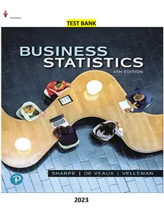 Business Statistics 4th Edition by Norean Sharpe, Richard De Veaux & Paul Velleman - Testbank thumbnail