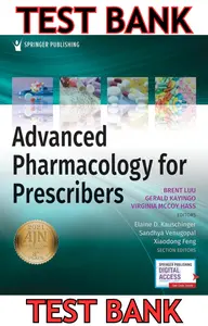 TEST BANK for Advanced Pharmacology for Prescribers 1st Edition by Brent Luu,Gerald Kayingo & Virginia McCoy Hass thumbnail
