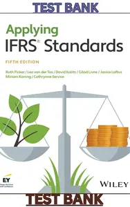 TEST BANK for Applying IFRS Standards 5th Edition by Ruth Picker, Leo van der Tas, David Kolitz, Gilad Livne, Janice Loftus, Miriam Koning & Cathrynne Service thumbnail