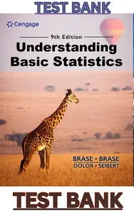 TEST BANK for Understanding Basic Statistics 9th Edition by Charles Brase & Corrinne Brase thumbnail