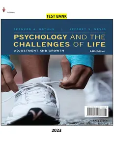 Test Bank- Psychology & Challenges of Life-Adjustment and Growth 14E by Rathus_Nevid-TB II thumbnail
