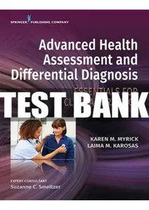 Test Bank for Advanced Health Assessment & Differential Diagnosis Essentials for Clinical Practice 1Eby Myrick &Karosas thumbnail