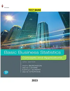Basic Business Statistics-Concepts and Applications 14th Edition by Mark Berenson, David Levine, Kathryn Szabat & David Stephan-Test Bank thumbnail