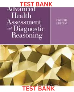 TEST BANK for Advanced Health Assessment and Diagnostic Reasoning 4th Edition by Jacqueline Rhoads and Sandra Petersen thumbnail