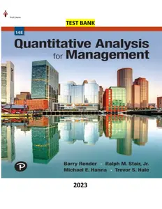 Quantitative Analysis for Management, 14th edition by Barry Render, Ralph M. Stair, Michael E. Hanna, Trevor S. Hale-TB thumbnail