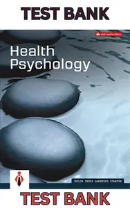 Test Bank - Health Psychology, 6th Canadian Edition by Shelley Taylor thumbnail