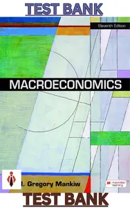 TEST BANK for Macroeconomics 11th Edition by Gregory Mankiw thumbnail
