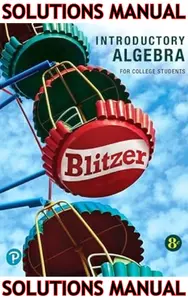 SOLUTIONS MANUAL for Introductory Algebra for College Students 8th Edition by Robert Blitzer thumbnail