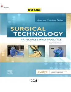 Test Bank - Surgical Technology 8th Edition by R.N. Fuller & Joanna Kotcher - TB thumbnail
