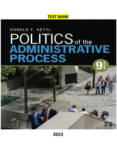 Politics of the Administrative Process 10th Edition by Donald F. Kett-TB thumbnail