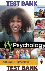 Test Bank - My Psychology 3rd Edition by Andrew M. Pomerantz - Complete thumbnail