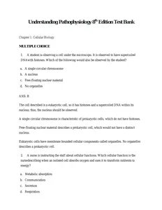 Test Bank - Pathophysiology- 2020 - Understanding Pathophysiology 8th Edition T (2) thumbnail
