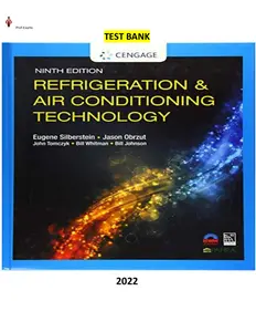 FULL - Elaborated Test Bank for Refrigeration & Air Conditioning Technology  9Ed. thumbnail