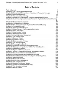 Questions - Test Bank for Psychiatric Mental Health Nursing by Mary Townsend 9th Edition thumbnail