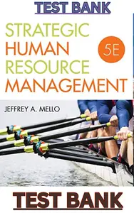 TEST BANK for Strategic Human Resource Management 5th Edition by Jeffrey Mello thumbnail