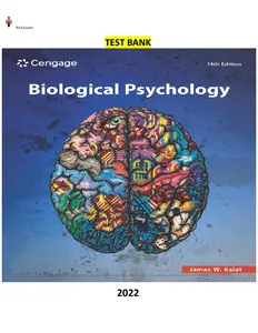 Biological Psychology 14th Edition by James Kalat -TEST BANK thumbnail