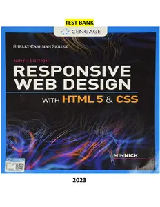 Responsive Web Design with HTML 5 & CSS, 9th Edition by Jessica Minnick-SM thumbnail