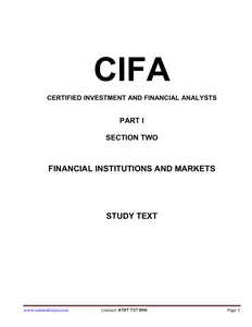 Financial Institution and Markets thumbnail