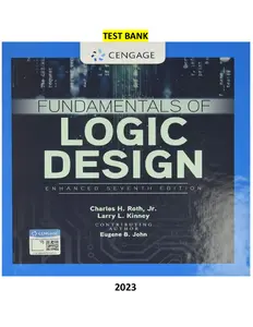 Fundamentals of Logic Design, Enhanced Edition 7E by Roth, Kinney & John-Test Bank thumbnail