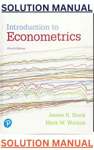Solutions Manual for Introduction to Econometrics 4th Edition by James Stock & Mark Watson thumbnail