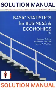 Solution Manual - Basic Statistics in Business & Economics 10E by Lind, Marchal & Wathen-Updated thumbnail