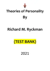 Instructors Manual WithTest Bank for Theories of Personality 10E by Richard Ryckman thumbnail