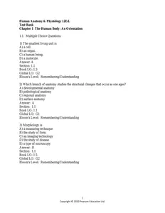 Questions - Elaborated Test bank for Human Anatomy & Physiology 12Ed.  by Elaine N. Marieb & Katja Hoehn thumbnail