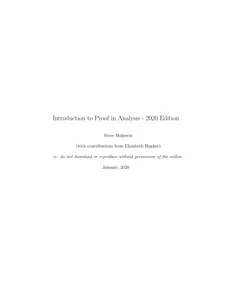 Introduction to proof analysis thumbnail