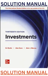 Solution Manual for Investments 13th Edition by Zvi Bodie, Alex Kane, Alan Marcus with Multifile Download link thumbnail