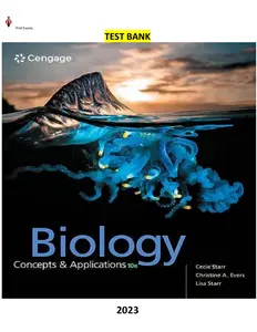 Biology-Concepts and Applications 10th Edition by Cecie Starr, Christine Evers & Lisa Starr -Test Bank thumbnail