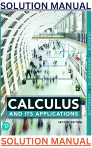 SOLUTIONS MANUAL for Calculus & Its Applications 2nd Edition by Marvin Bittinger, David Ellenbogen, Scott Surgent & Gene Kramer thumbnail