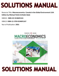 SOLUTIONS MANUAL for Macroeconomics: Canada in the Global Environment 11th Edition by Michael Parkin & Robin Bade thumbnail
