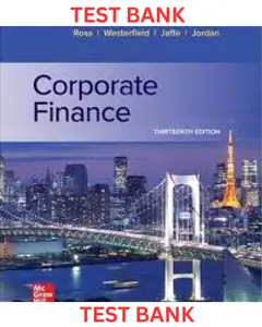 TEST BANK for Essentials of Corporate Finance 12th Edition by Stephen Ross, Randolph Westerfield & Bradford Jordan thumbnail