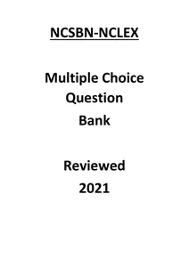 NCSBN - NCLEX Question Bank-Latest Reviewed for 2021-2022 thumbnail