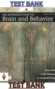 Test bank for Introduction to Brain and Behaviour 7th Edition by Bryan Kolb, Ian Whishaw & Campbel Teskey thumbnail