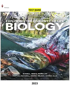 Test Bank for Biology-Exploring the Diversity of Life by Peter Russell  - Complete, Elaborated & Latest thumbnail