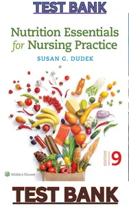 TEST BANK for  Nutrition Essentials for Nursing Practice 9th North American Edition by Susan Dudek thumbnail