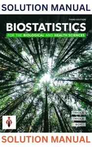 Solutions for Biostatistics for the Biological & Health Sciences 3rd Edition by Triola & Roy - Complete thumbnail