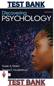 Test Bank - Discovering Psychology, 9th Edition by Susan Nolan_ Sandra Hockenbury thumbnail