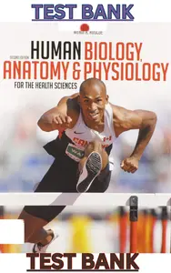 Test Bank for Human Biology, Anatomy & Physiology for the Health Sciences by Wendi Roscoe - Complete thumbnail