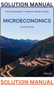 Solution Manual for Microeconomics 6th Edition by David Besanko & Ronald Braeutigam - Complete thumbnail