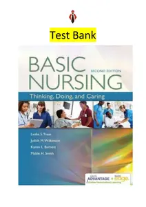Test Bank for Basic Nursing Concepts, Skills & Reasoning 2E by Leslie Treas & Judith Wilkinson thumbnail