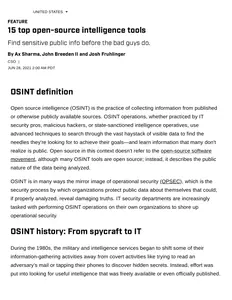 What is OSINT_ 15 top open source intelligence tools _ CSO Online thumbnail
