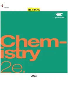 Chemistry 2nd Edition by OpenStax-Test Bank thumbnail