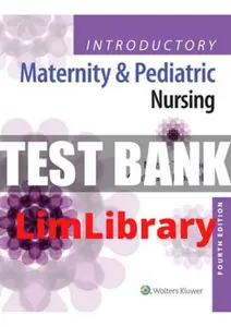 FULL - Elaborated Test bank for Introductory Maternity and Pediatric Nursing 4ED by Hatfield ALL Chapters included thumbnail
