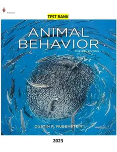 1.Animal Behavior 12th Edition by Dustin Rubenstein - Complete, Elaborated and Latest(Test Bank) thumbnail