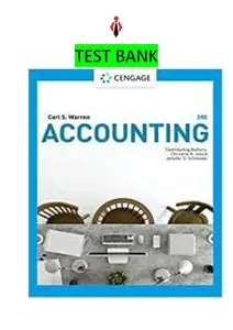 Test Bank for Cost Accounting by Carl Warren Christine Jonick & Schnider thumbnail