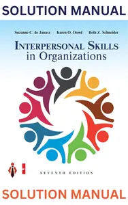 Solution Manual for ISE Interpersonal Skills in Organizations 7E by de Janasz,Dowd & Schneider  - Complete thumbnail
