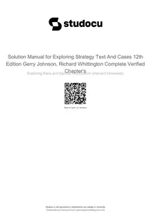 Solution Manual for Exploring Strategy Text & Cases 12E by Johnson_Whittington_Regnér_Scholes Ch 01 thumbnail